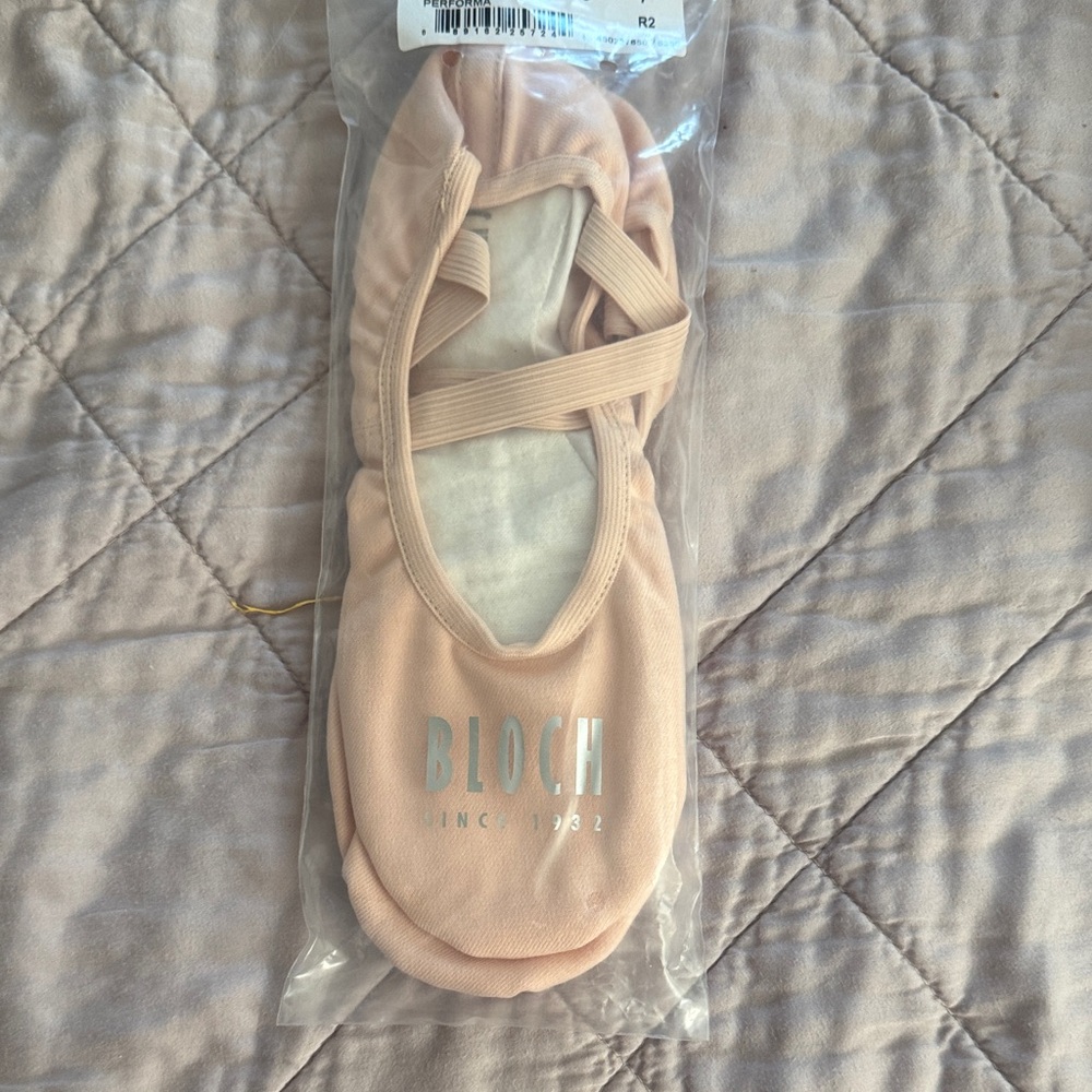 Bloch Pink Ballet Sneakers with Elastic Cross Straps